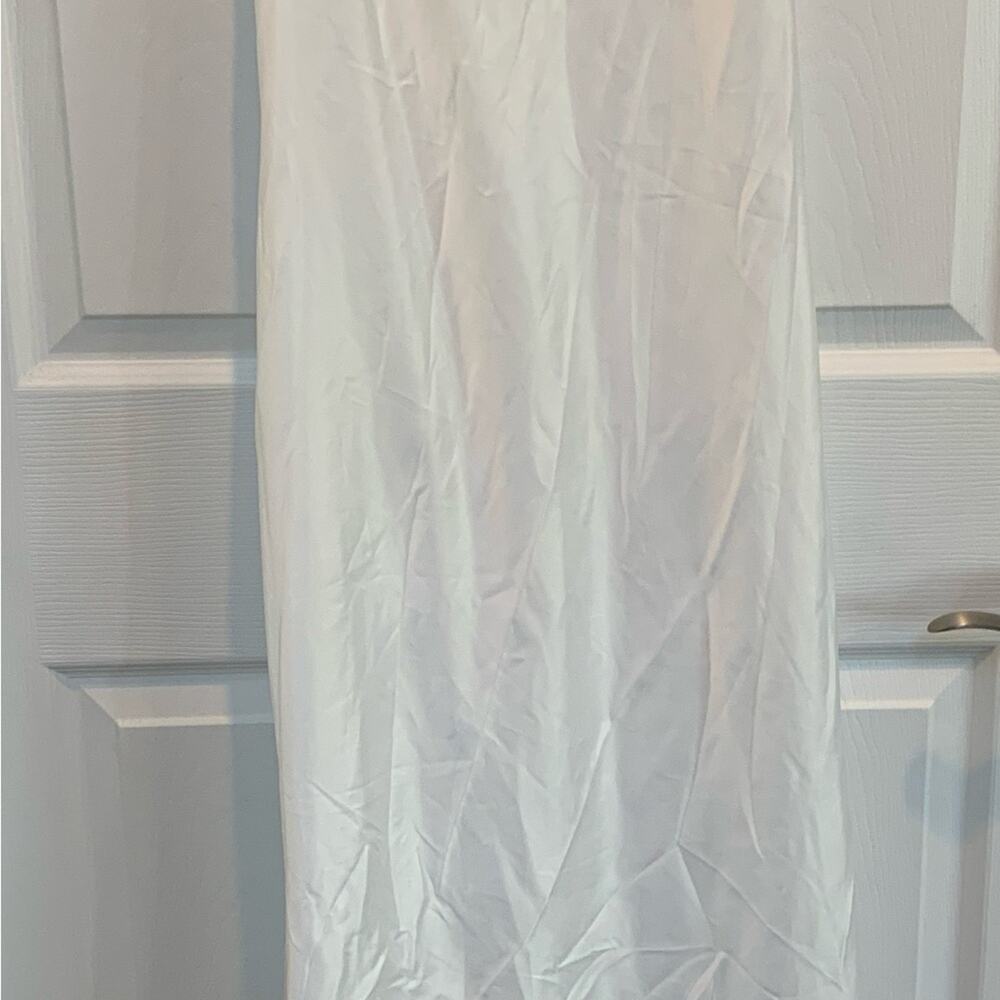 Lulus White Maxi Dress Sz L # 404 - Picture 8 of 9